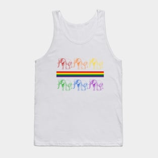 Rainbows and Elephants Equality Tank Top